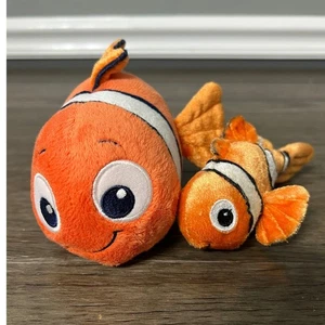 Disney Nemo Plush Set Clownfish Stuffed Animal Toy Orange Fish Kids - Picture 1 of 7