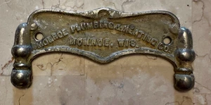 Antique Toilet Paper Holder Monroe Plumbing & Heating Monroe WI No Spindle - Picture 1 of 2