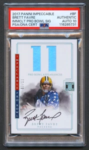 BRETT FAVRE 2017 IMPECCABLE PRO BOWL PACKERS AUTO AUTOGRAPH /11 PSA *TOUGH SET* - Picture 1 of 2