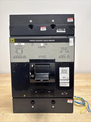 SQUARE D MHL366001212 MHL 3 POLE 600 AMP 480v AUX CIRCUIT BREAKER W/ LUGS GREY - Image 1 of 4