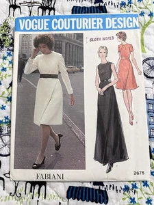 Vogue Couturier Design Sewing Pattern Fabiano 2675 - Picture 1 of 2