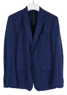 Blazer BALDESSARINI Richardson para hombre (UE) 52 azul mezcla de lino de un solo pecho Foto 1 de 4