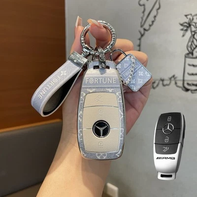 Funda para llavero de coche para Mercedes-Benz C E S C300 GLC CLS carcasa con llavero Foto 1 de 3
