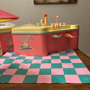 Vintage 1987 Barbie - Ice Cream Shoppe & Maker - Mattel #3653 - Teile / unvollständig - Bild 1 von 19
