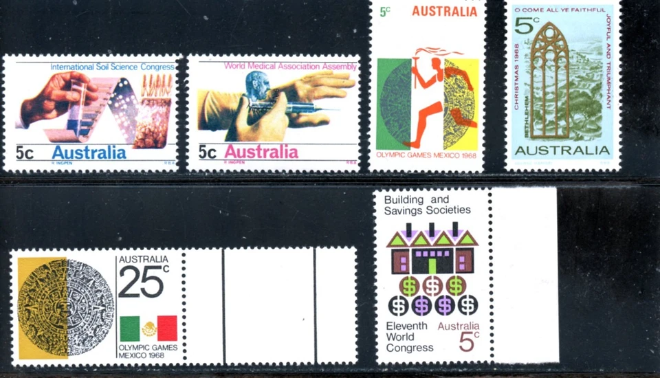 LOT 31725 MINT NH OG 440-445 : STAMPS FROM AUSTRALIA - Image 1 of 1