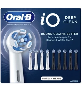 Cabezal de cepillo de dientes de repuesto Oral-B iO Deep Clean, 9 unidades - Imagen 1 de 3