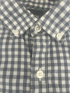 Camisa Bonobos Ajuste Estándar Con Botones Talla Mediana M Azul A Cuadros Usada en Excelente Condición - Imagen 1 de 8