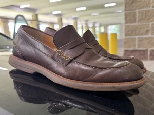 Sperry Gold Cup Penny Loafers Mens 9m Brown Leather Bellingham Top Sider Shoe - Picture 1 of 8