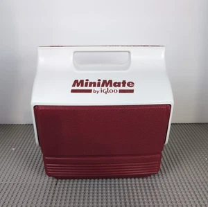 Red Igloo Mini Mate Cooler - Made in USA - GEBRAUCHT - Vintage - Bild 1 von 9