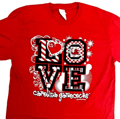 Camiseta Gamecocks Universidad Carolina del Sur USC Amor Granate Medio SEC Fútbol Foto 1 de 4