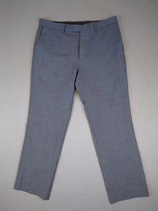 Banana Republic Marzatto Italian Fabric Slim Fit Charcoal Gray Dress Pant 35x30 - Picture 1 of 9