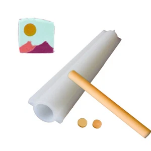 Round Tube Column Silicone Soap Candle Mold Embed Soap Making Supplies Dia. 1" - Picture 1 of 4