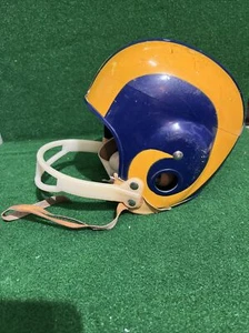 Original Vintage MacGregor E694G Football Helmet- 1950’s Los Angeles Rams - Picture 1 of 5