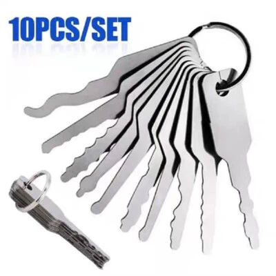 10 in 1 Locksmith Equipment Replacement Tool Kit Stainless Steel Accessories↔ - Image 1 of 4