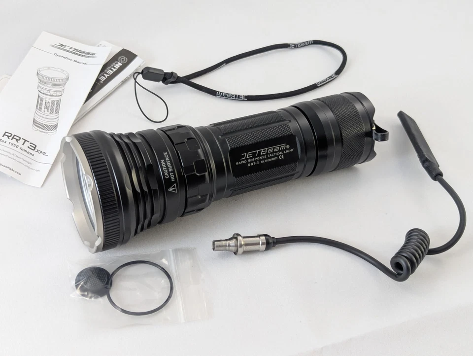 Linterna LED táctica JetBeam RRT3xml alta calidad 1950 lúmenes, nueva en caja, nueva en caja - Imagen 1 de 4