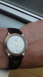 Duward DIPLOMATIC D66045.00 CALENDAR VINTAGE COLLECTION NOS WATCH SWISS FOND.3 - Imagen 1 de 12