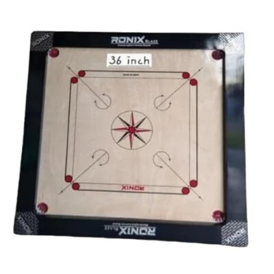 36 Inch Ronix Blaze Carrom Board Smooth HQ + 24 Coins + Pow + Striker Heavy Duty - image 1 of 2