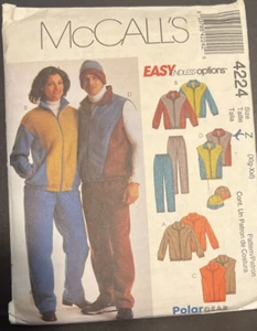 McCall's Schnittmuster 4224 * Unisex Größe L & XL * Activewear Jacke, Weste, Hose, Mütze - Bild 1 von 3