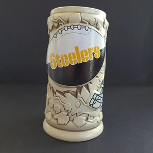 Vintage NFL Pittsburgh Steelers Ceramic Beer Stein Mug Made by BRAX Ltd. - Picture 1 of 11