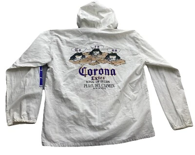 De Colección Corona Extra King Of Beers Chaqueta Cortavientos Ligera Ranas Talla M México Foto 1 de 4