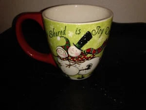 Lang Kaffeebecher Susan Winget Joy Shared is Joy Doubled Weihnachten 2009 - Bild 1 von 5