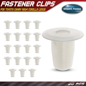 20x 9mm Square Nylon Fender Lining Screw Grommet Retainer Clip for Toyota Lexus - Picture 1 of 10