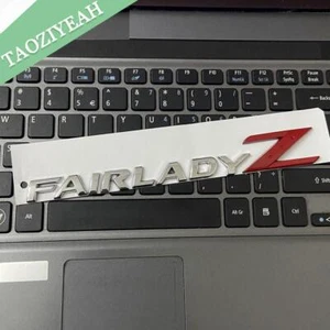 For Niss Fairlady Z Rear Bumper Trunk Letter Emblem Badge Sport Chrome & Red - Foto 1 di 5