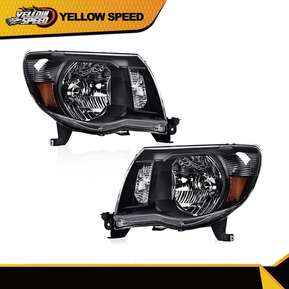 1 par de faros delanteros izquierdo y derecho aptos para camioneta Toyota Tacoma 2005-2011 Foto 1 de 4