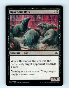 Barajas de Duelo: Garruk vs. Liliana #37 Ravenous Rats - Imagen 1 de 2