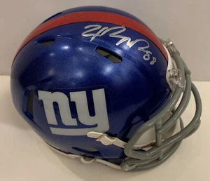Hakeem Nicks Autographed New York Giants Mini Helmet Speed Revo Beckett BAS coa - Picture 1 of 2