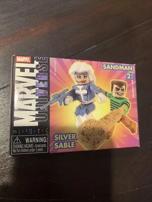 Минифигурки Marvel Universe Minimates Silver Sable & Sandman 2 упаковка 2 шт. НОВЫЕ! - Изображение 1 из 4