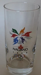 Collectible Nagano 1998 Winter Olympic Glass Drinking  Sports Country Nation - Picture 1 of 6