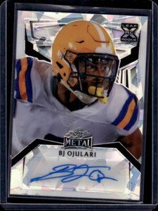 2023 Leaf Metal Draft Football BJ Ojulari AUTO #1/5 signed