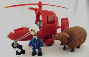 POSTMAN PAT, JESS THE CAT AND DAISY THE COW WITH SDS DELIVERY HELICOPTER - Picture 1 of 4