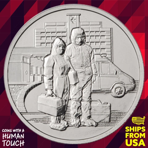 2020 Russia 25 Ruble Selfless Labor of Health Workers COVID19 Commemorative Coin Cover