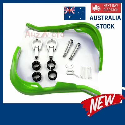 Protectores de manos verdes Kawasaki KLX140 KLX140L KLX150 KLX250 KLX450R KLR650 Foto 1 de 4