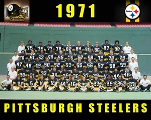 1971 pittsburgh steelers team 8x10 glossy photo terry bradshaw - Picture 1 of 1