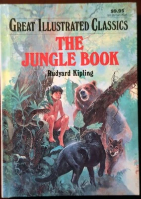 JUNGLE BOOK by Rudyard Kipling Great Illustrated Classics 1994 Baronet Books HC - Image 1 of 3