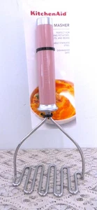 KitchenAid PINK Dried RoseHDRA Potato Masher All Purpose Sturdy Steel NEW/Pkg - Picture 1 of 3