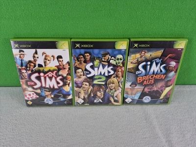 Die Sims 1 + Die Sims 2 + Die Sims Brechen aus !! Sims Spielesammlung Xbox !! - Bild 1 von 4