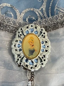 Disney Store Cinderella Costume Blue Gown Princess Child Size S (5/6) Oval Cameo - Picture 1 of 10