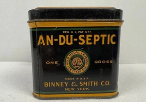 Antike Crayola An-Du-Septik Staubfreie Buntstifte Dose - Binney & Smith - Artista - Bild 1 von 6