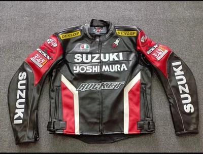 CHAQUETA MOTO CUERO VACA CHAQUETA MOTO HOMOLOGADA CE ARMADURA Foto 1 de 4