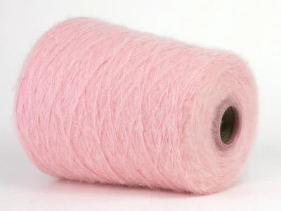 49,50 €/Kg Flauschgarn * Konengarn * Flauschwolle * 29% Merino * Puderrosa  NM 6 - Bild 1 von 3