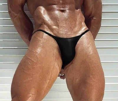 Men's Bikini Brief Underwear Open Sides 2PACK Brief Full Pucker Silky Hipster - Image 1 of 4