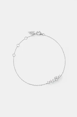 Bracciale donna GUESS argento 925 con zirconi bianchi centrali JSBB04466JW - Immagine 1 di 3