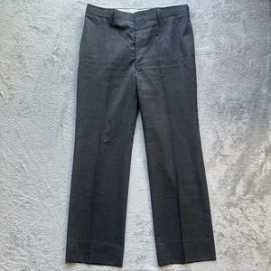 Pantalones de vestir Sanyo Tokyo para hombre mezcla de lana 33x31 gris Japón ajuste clásico LEER - Imagen 1 de 16