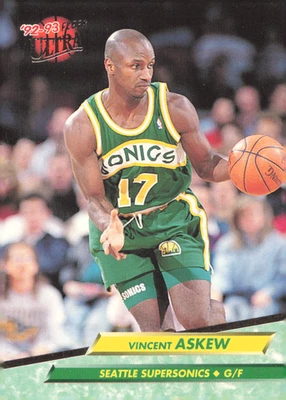 1992-93 Fleer Ultra - Vincent Askew #360 Super Sonics - Image 1 of 2