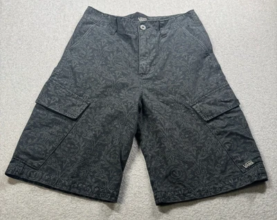 Vans Cargo Shirts 28 Gray/Blk Damask Floral Paisley Pattern - Image 1 of 4