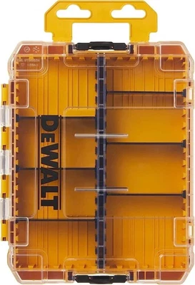 DEWALT TSTAK Caja de Herramientas, 8 Compartimentos, Organizador de Tapa Transparente, Pestillos Laterales para... Foto 1 de 4